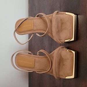 Women's Good American strappy heels size 10